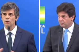 posse Teich e Mandetta - Foto: Reprodução/TV Brasil.