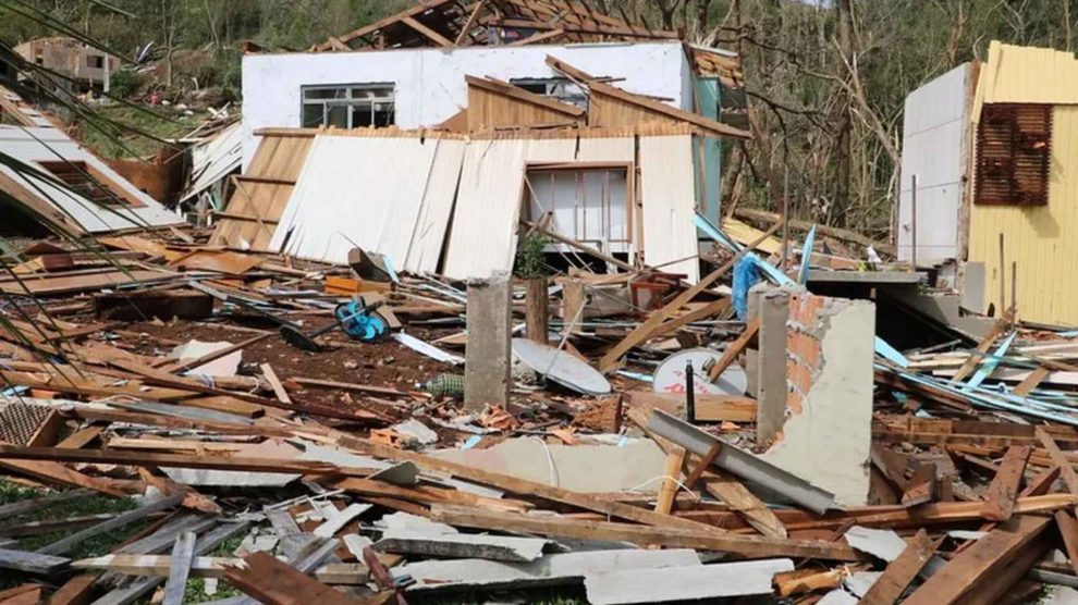 Município de Santa Catarina decreta calamidade após tornado